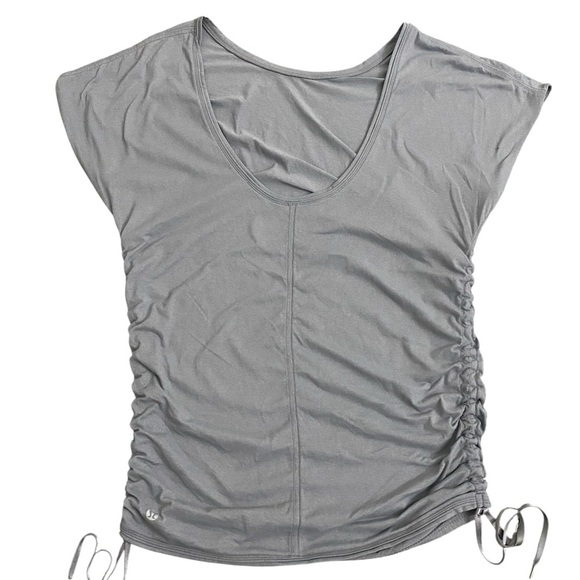 lululemon athletica Tops - lululemon athletica Gray Short Sleeve Top